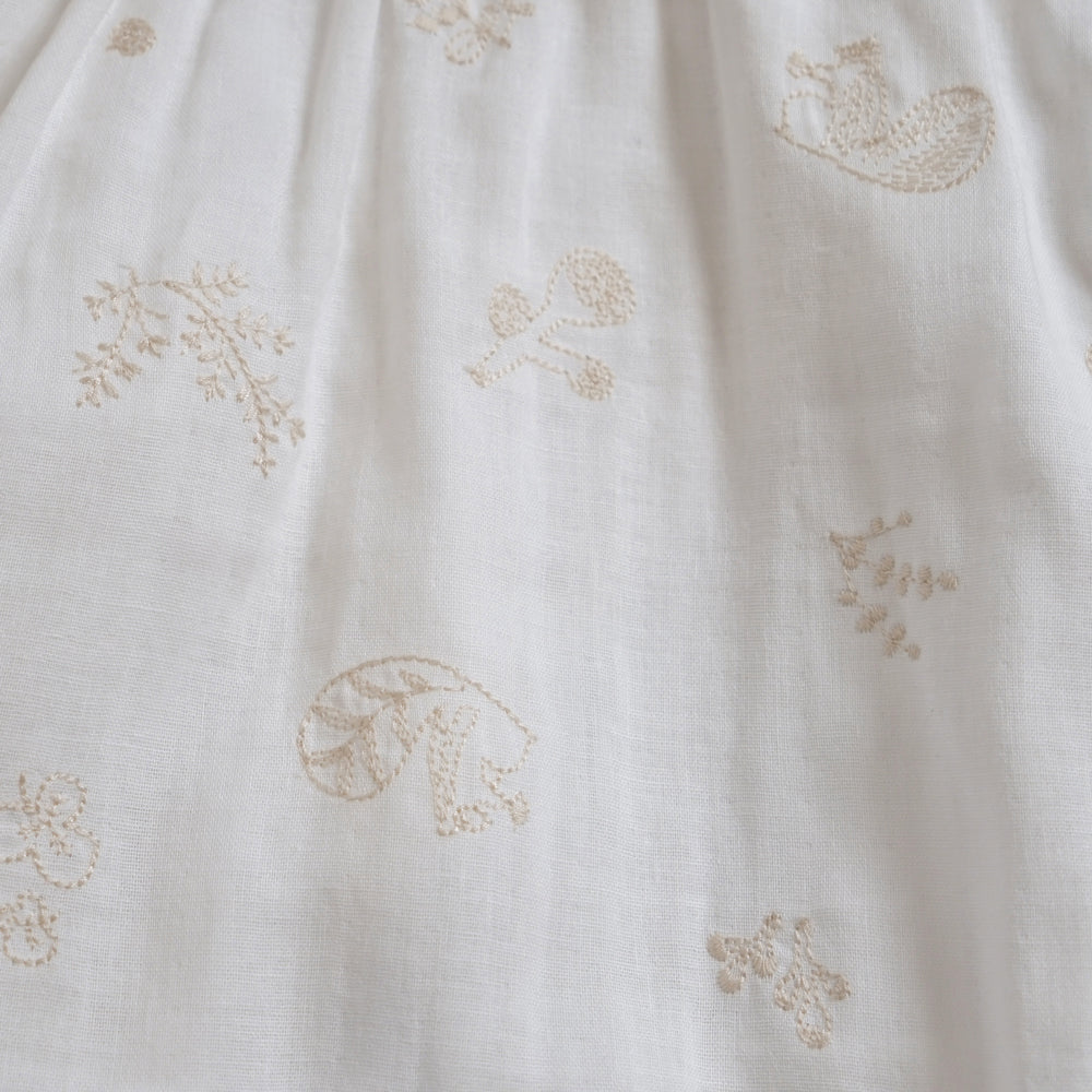 刺繍セレモニードレス　3点セット　minori 50-80cm●