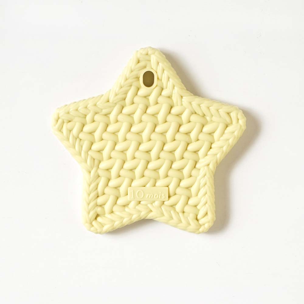 2wayビブ・歯がため　ギフトセット　イエロー  / 出産祝い　名入れ刺繍可