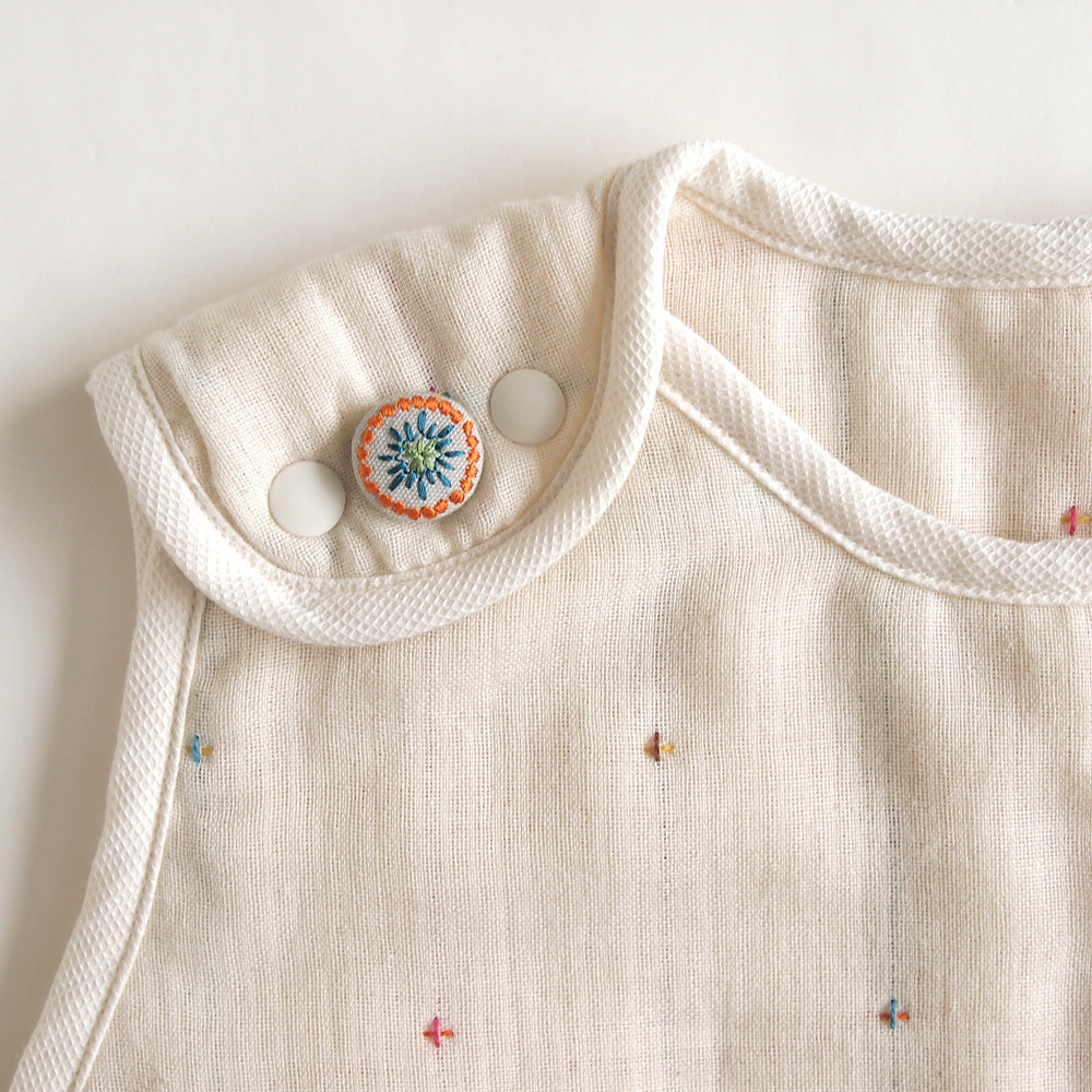 スリーパー　トドラー・キッズサイズ ふくふくガーゼ(6重ガーゼ)　 / 名入れ刺繍可