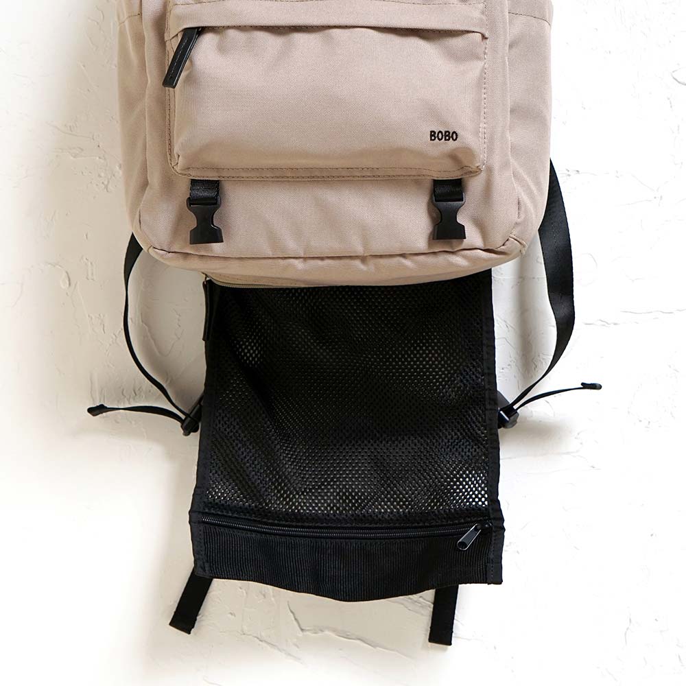 &go(アンドゴー）メッシュハンモック付き　マザーズリュック　ベージュ ◆