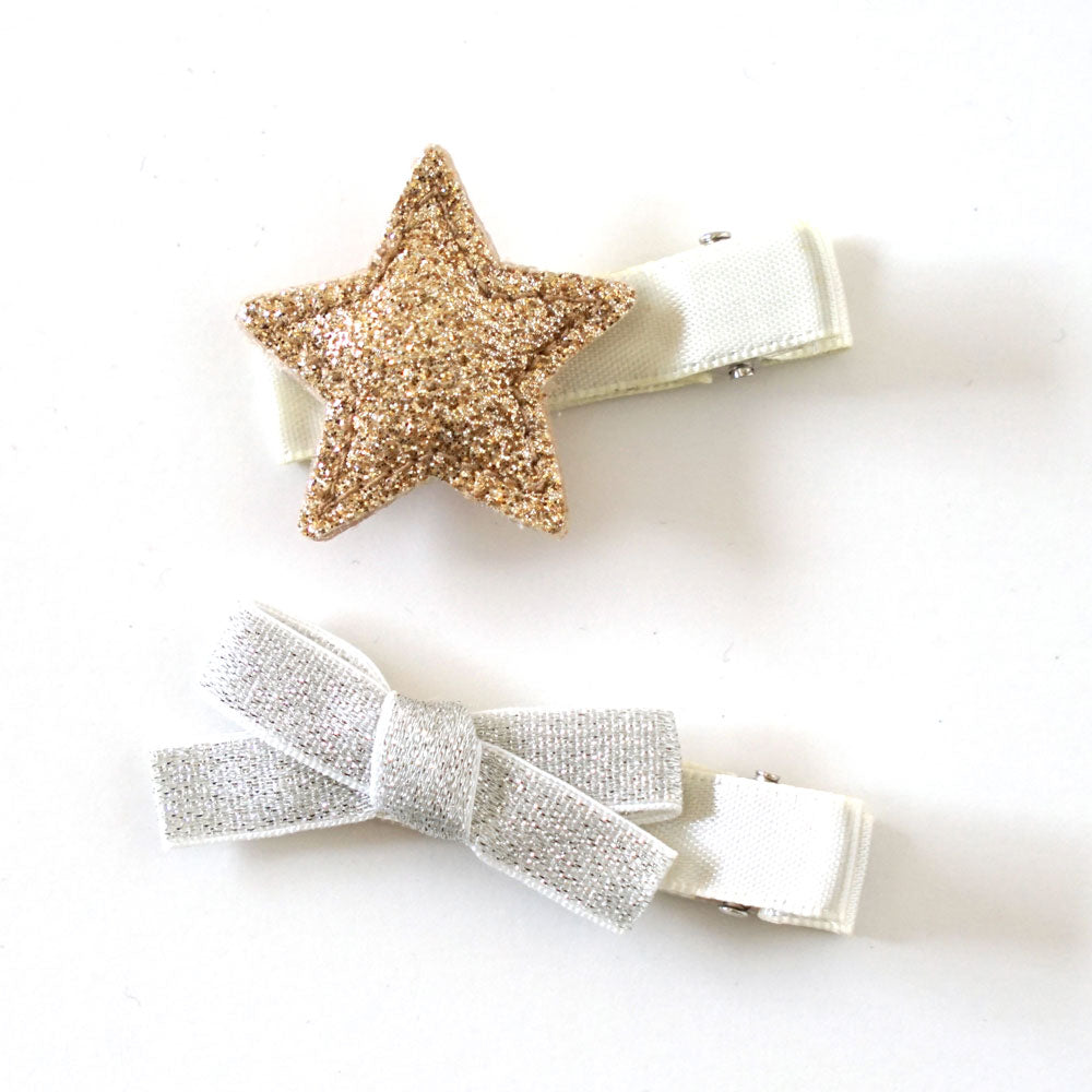 kirakira　ヘアクリップセット　ゴールド