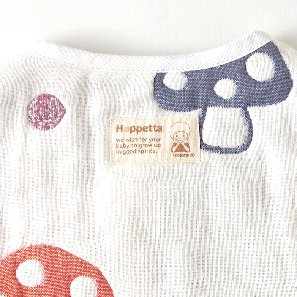 シャンピニオン　スリーパー キッズサイズ　ふくふくガーゼ(6重ガーゼ) / 名入れ刺繍可