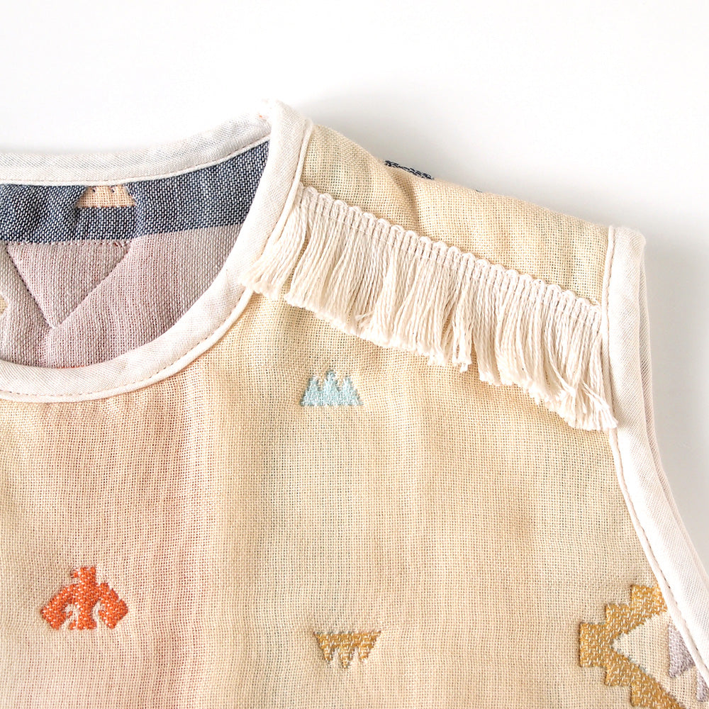 トーテム　スリーパー　トドラー・キッズサイズ　ふくふくガーゼ(6重ガーゼ)  / 名入れ刺繍可
