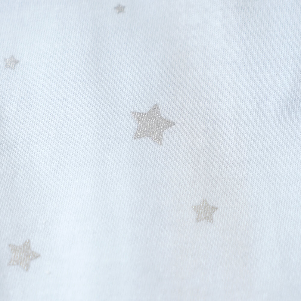 短肌着　星プリント　ブルー　50-60cm / ベビー肌着