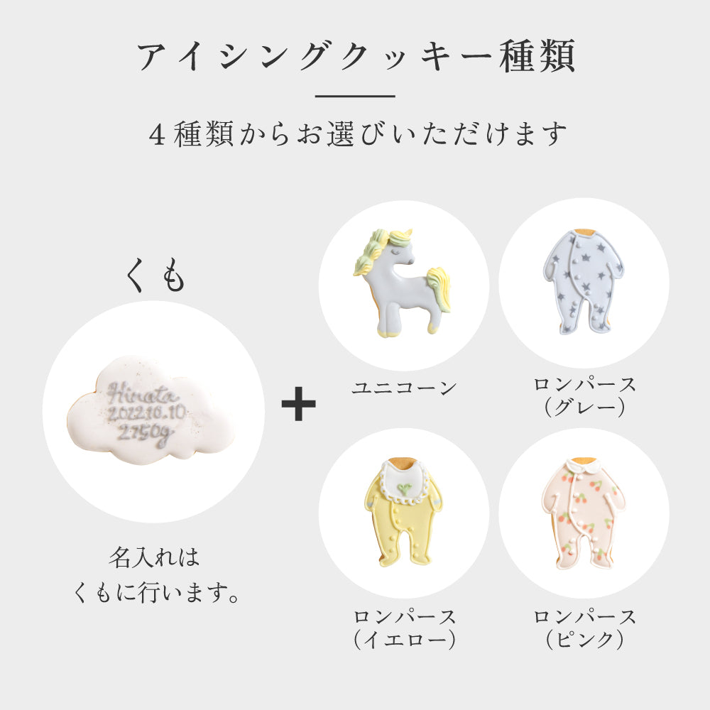 クッキーボックスクロリ 名入れアイシング可   ◎ / 出産 内祝い