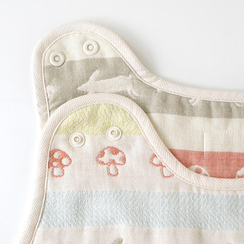 ラパンラパン スリーパートドラー・キッズサイズ ふくふくガーゼ(6重ガーゼ)/ 名入れ刺繍可