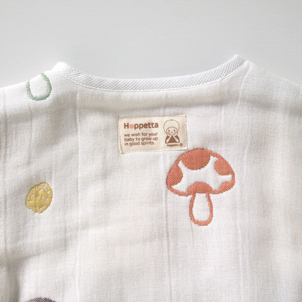 シャンピニオン　ナイトローブ ふくふくガーゼ(6重ガーゼ)　/ 名入れ刺繍可