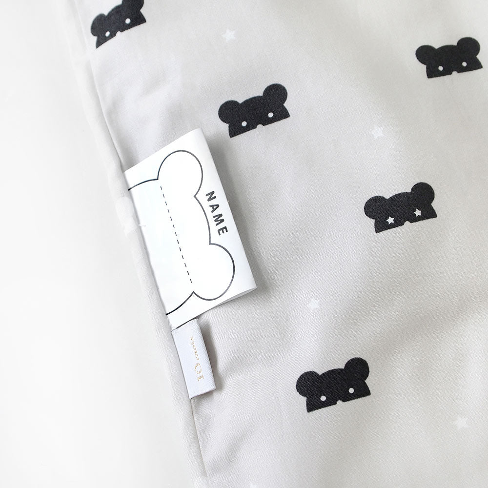 お昼寝布団用敷きマットカバー　BEAR MASK(ベアマスク)　