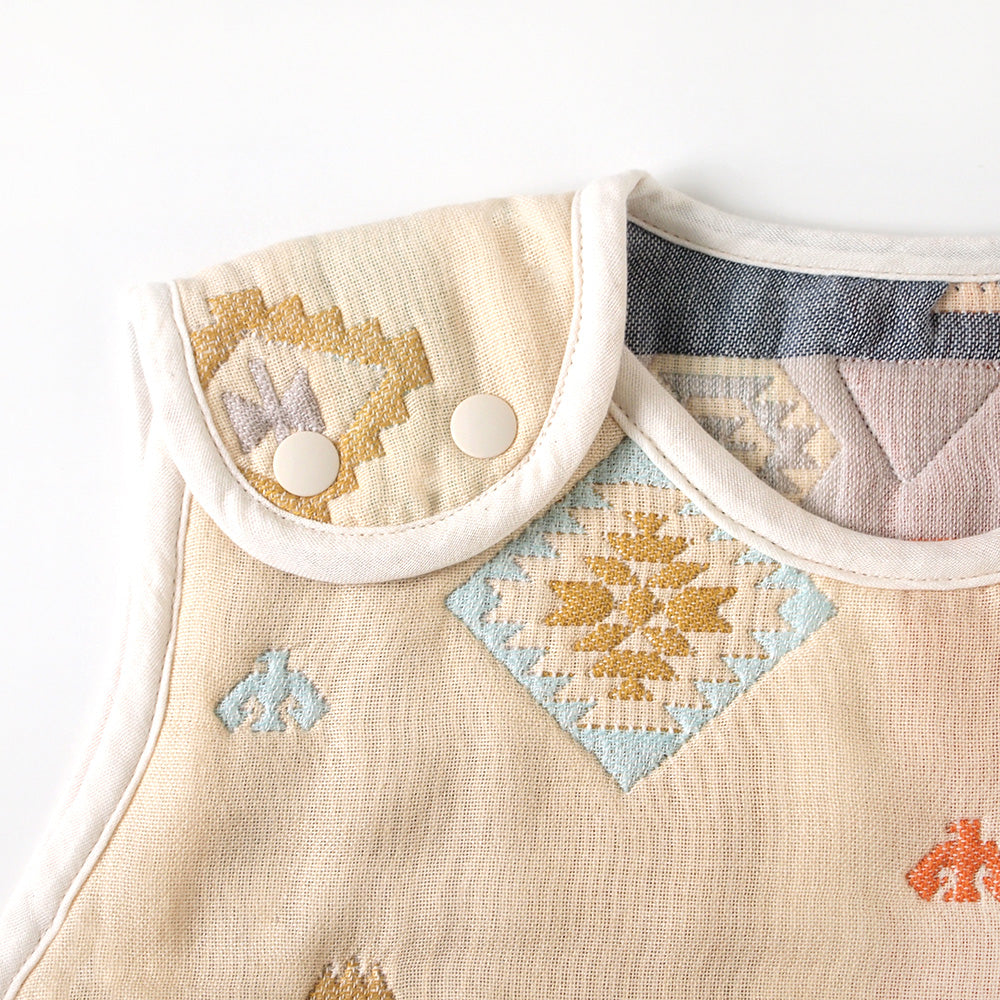 トーテム　スリーパー　トドラー・キッズサイズ　ふくふくガーゼ(6重ガーゼ)  / 名入れ刺繍可