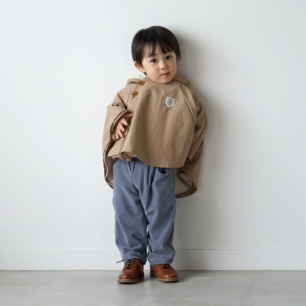 3way　ベビーマント　キャメル×オフホワイト　 / ギフト包装不可