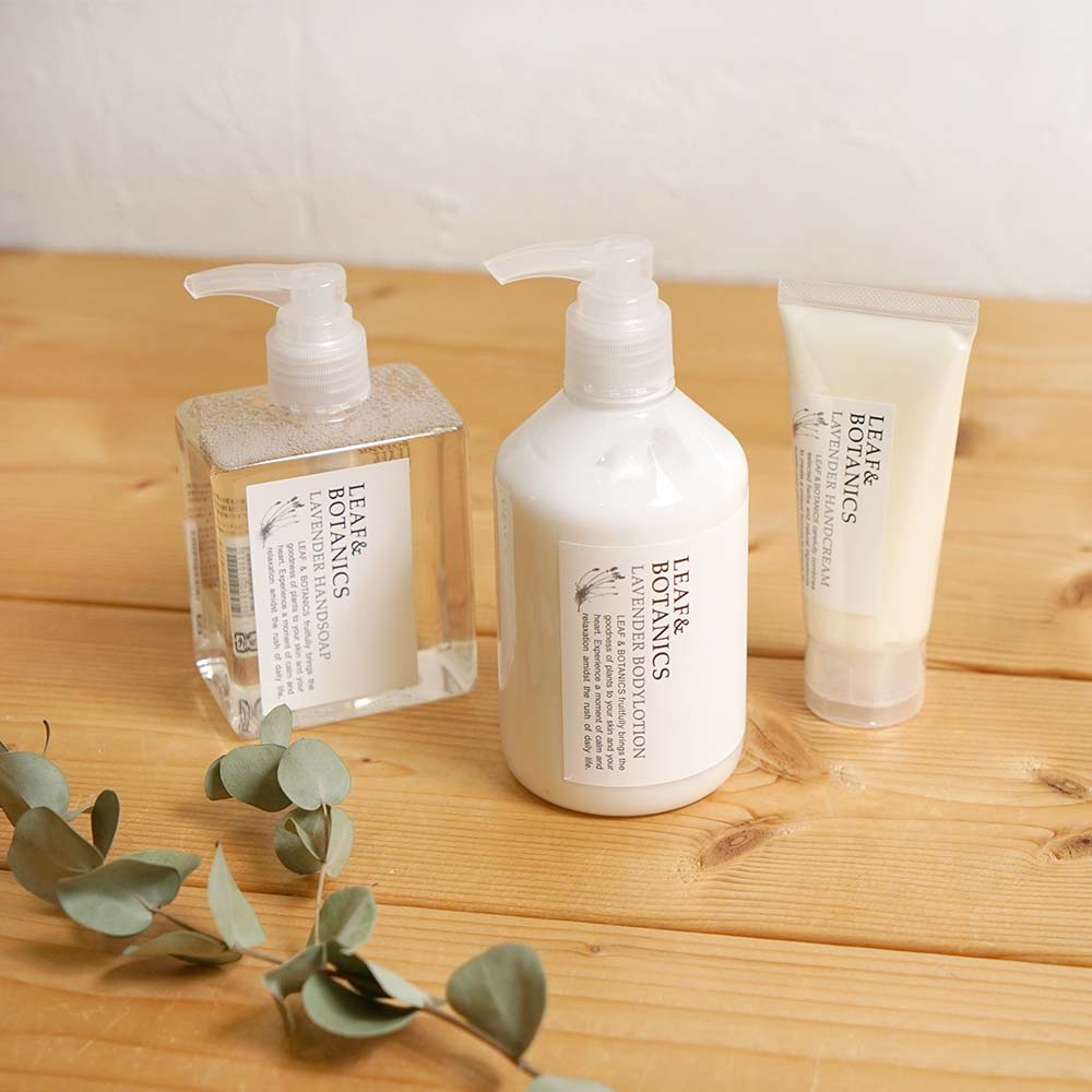 LEAF&BOTANICSギフトセット（ハンド＆ボディケア3pcs：グレープフルーツ）●