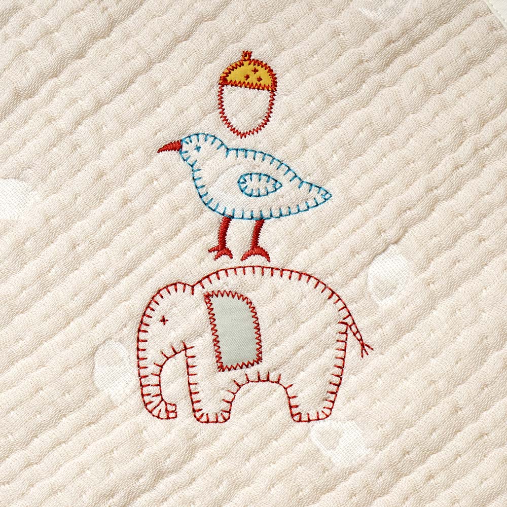 guri　ガーゼケット(ミニサイズ) ふくふくガーゼ(6重ガーゼ)　/ 名入れ刺繍可
