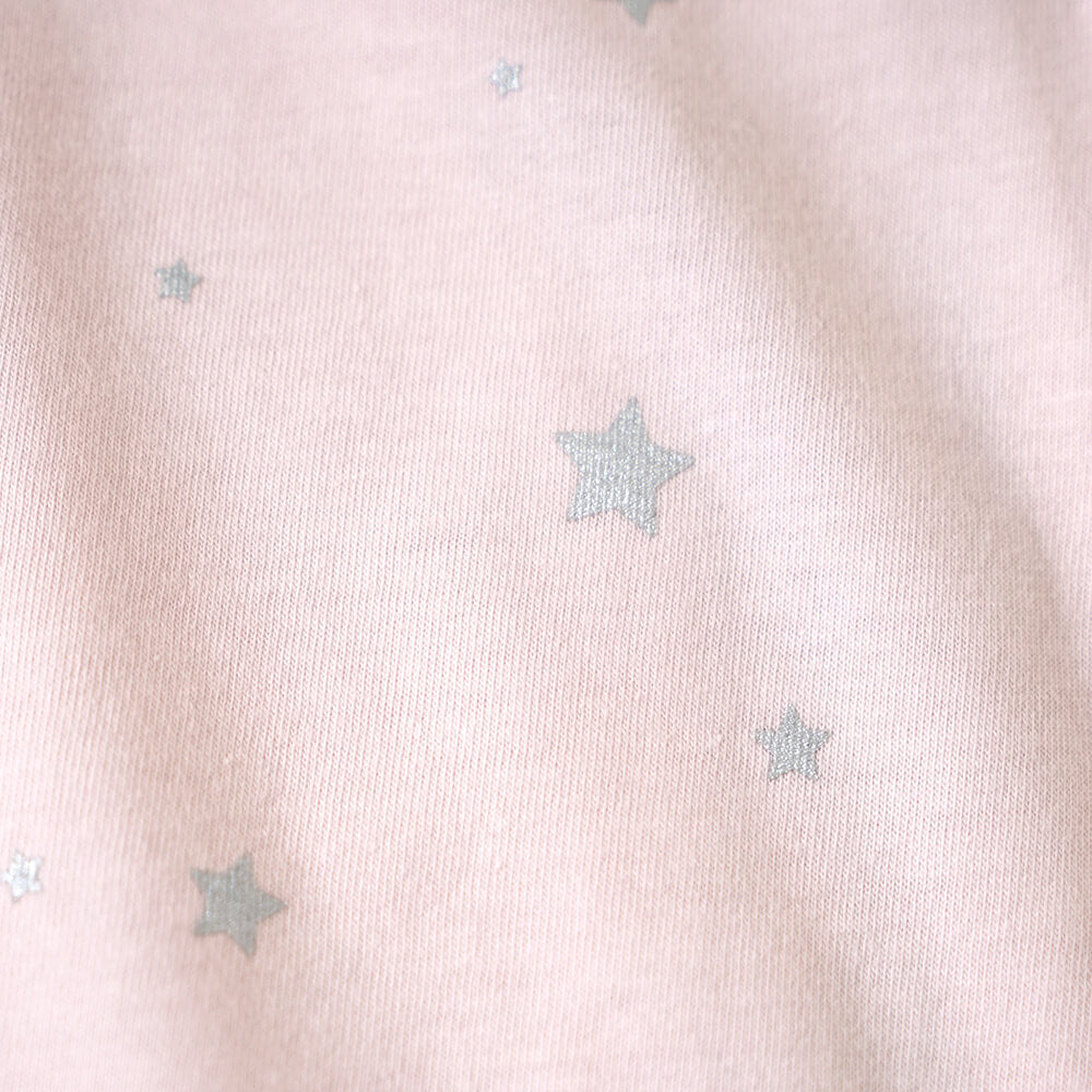 コンビ肌着　星プリント　ピンク　50-60cm / ベビー肌着