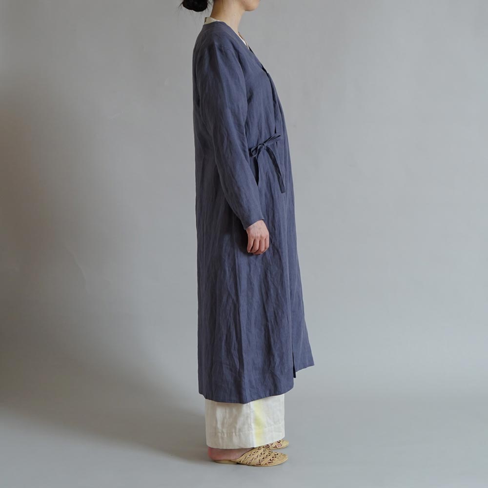 あわせえり 羽織ワンピース スモーキーグレープ F