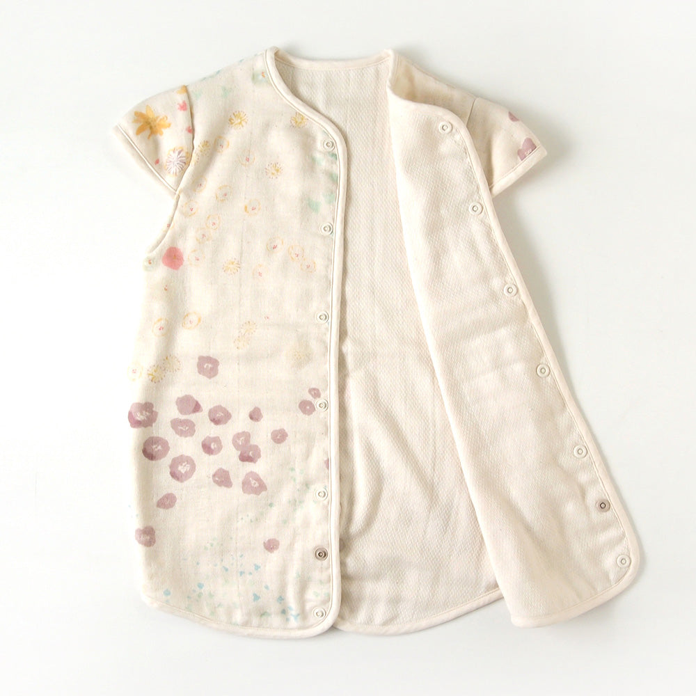 アメザイク　2wayスリーパー　袖付き　6重ガーゼ / 名入れ刺繍可