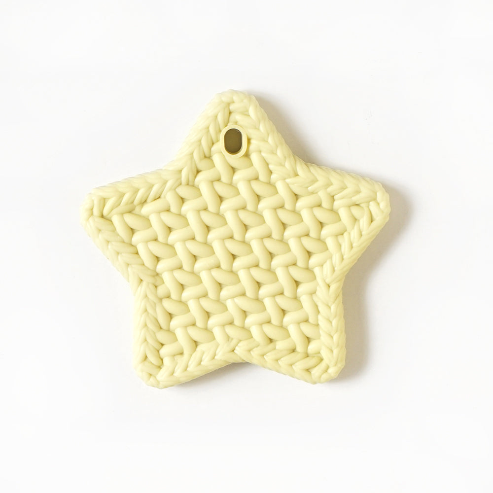 TEETHER(歯がため)　スター　ホルダー付き　イエロー