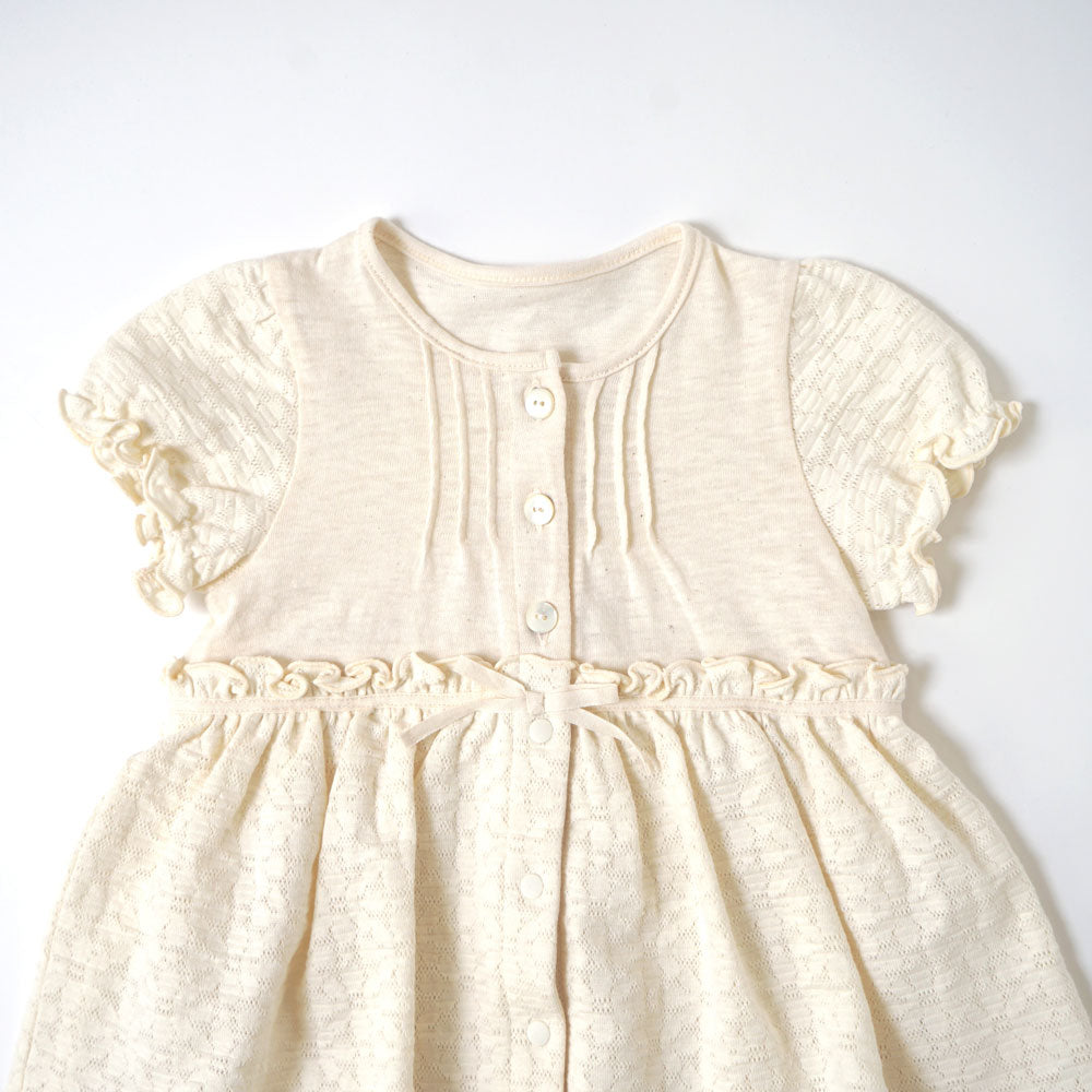 flower　ジャガード2wayドレス(2wayオール) アイボリー　50-70cm