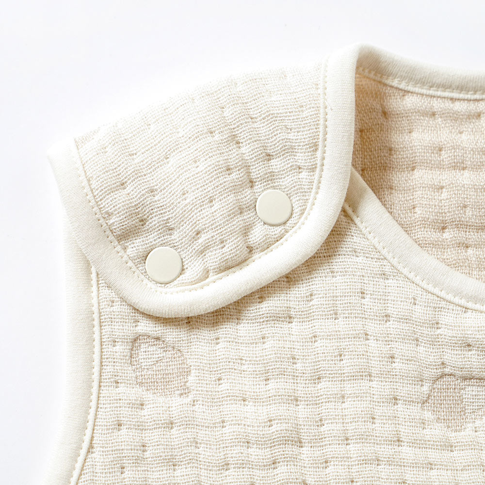 guri　スリーパー　ベビーサイズ 　ふくふくガーゼ(6重ガーゼ)　/ 名入れ刺繍可