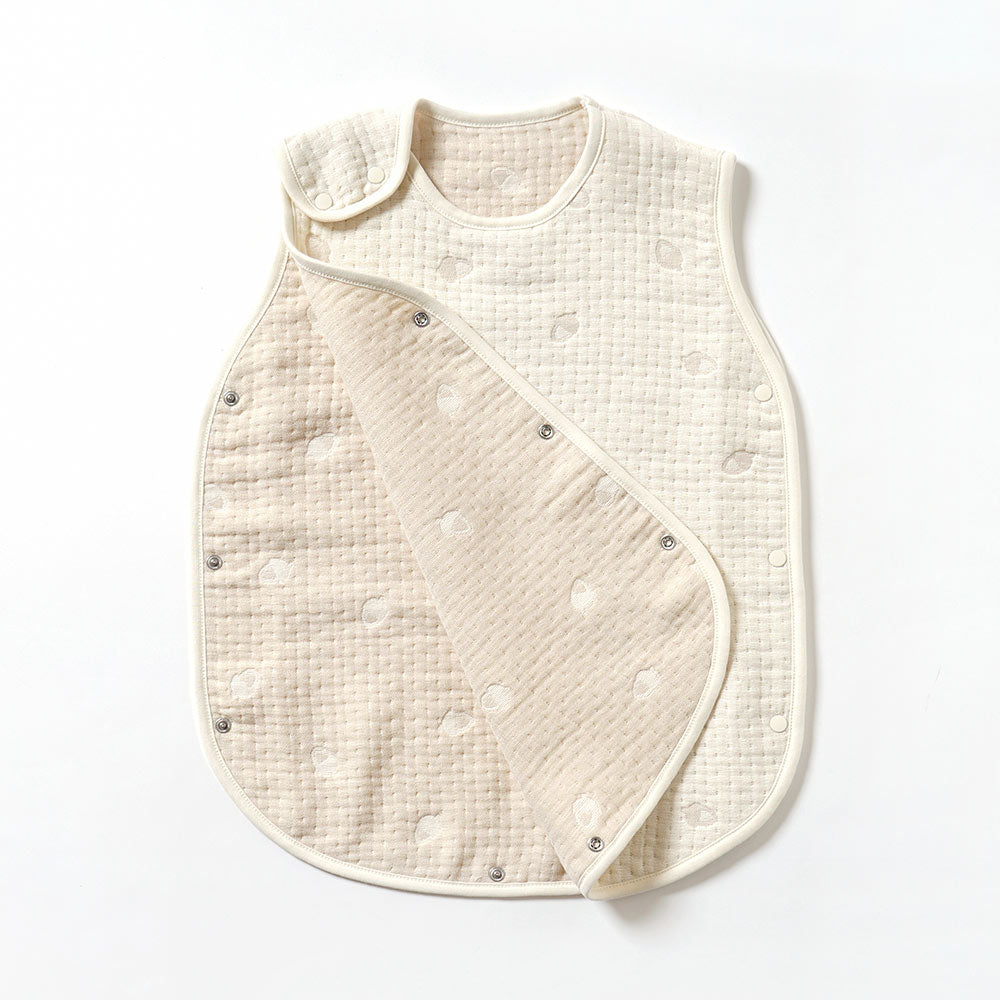 guri　スリーパー　ベビーサイズ 　ふくふくガーゼ(6重ガーゼ)　/ 名入れ刺繍可