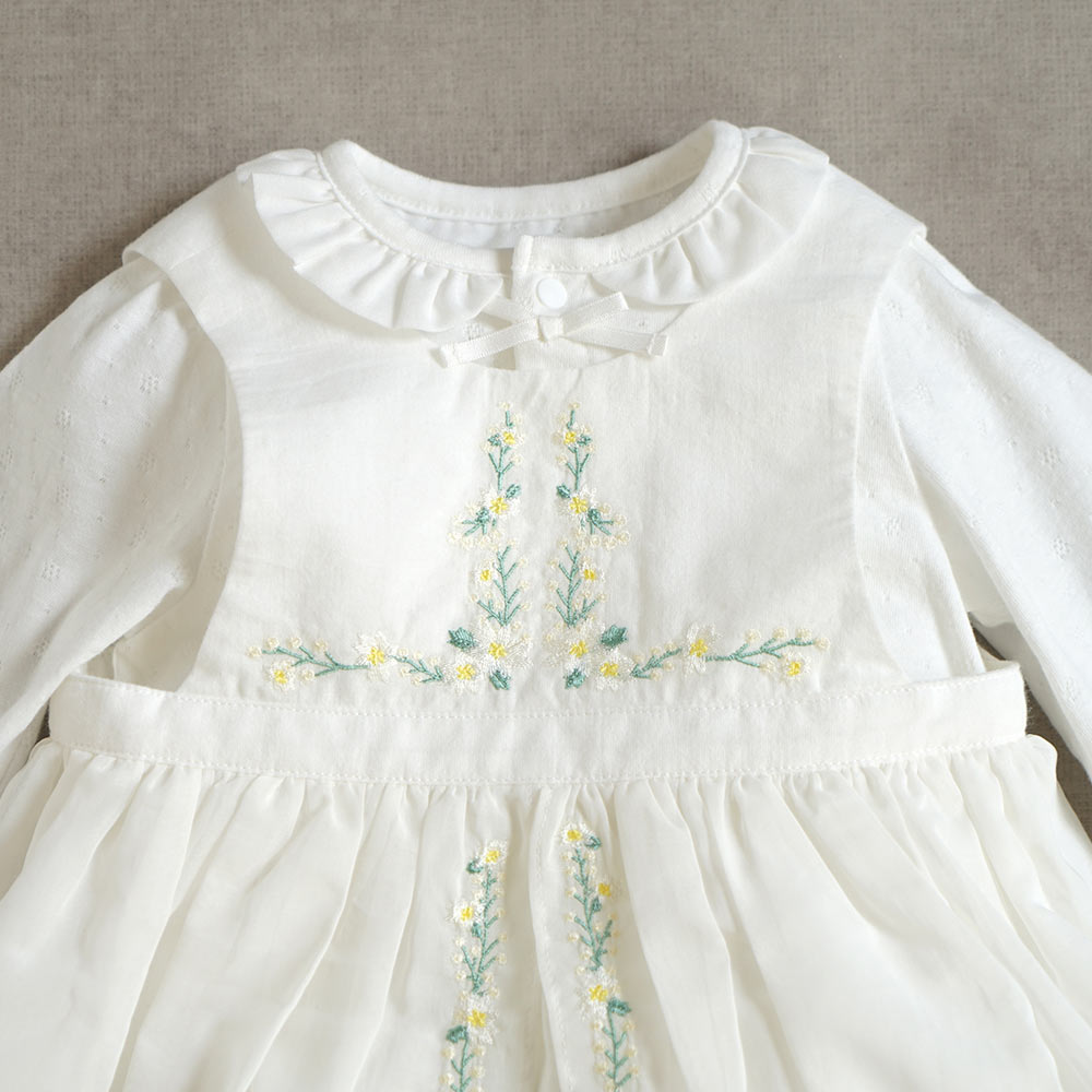 flower刺繍セレモニードレス  50-70cm / Hoppetta
