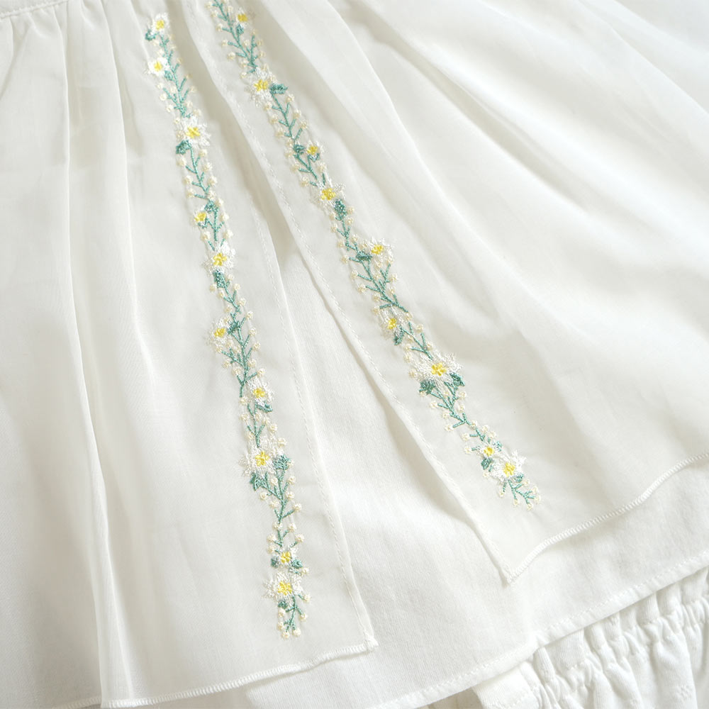 flower刺繍セレモニードレス  50-70cm / Hoppetta