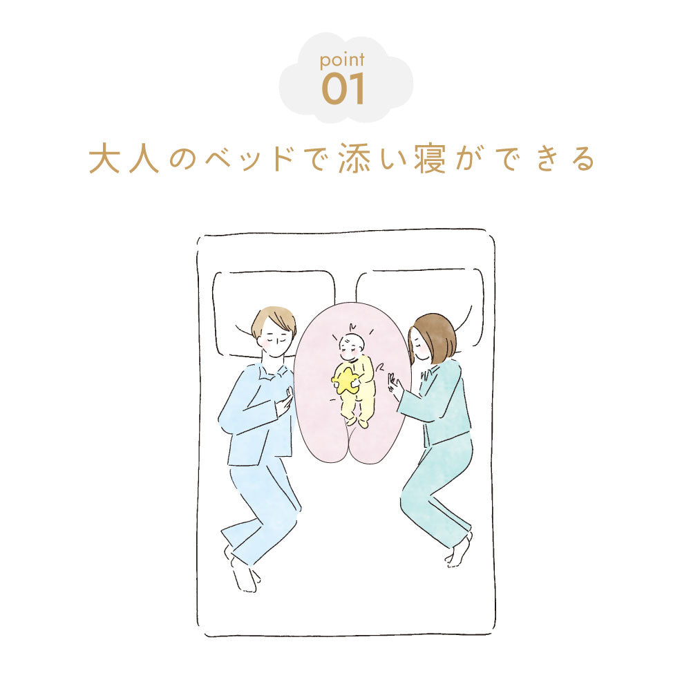 nennecoco(ネンネココ)　ピンク / ベビーネスト 添い寝 ベッドインベッド